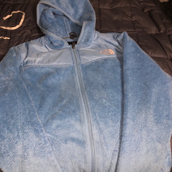 THE NORTH FACE zip up fuzzy coat - Picture 2 of 2